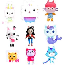 CROXAM Cute Plush Toys Collection, 9-Pack All Characters Included with Catrat Baby Box Mercat Kitty Fairy Cakey Pandy Paws DJ Catnip Pillow Cat GB Girl (9-Pack)