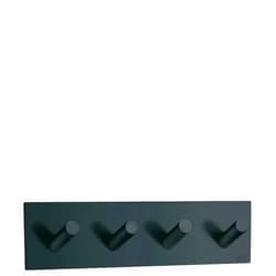 SMEDBO Beslagsboden Quadruple Wall Mounted Hook Finish: Black Matte Stainless Steel
