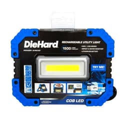 DieHard 41-6636 1,500-Lumen Water-Resistant COB LED Rechargeable Utility Work Light and Power Bank