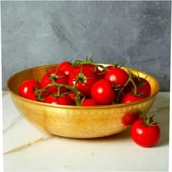 Cook Eat Serve Craft Pure Brass Hand Hammered Fruit Bowl
