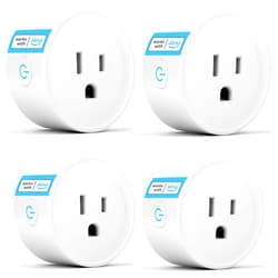 ExIoTy Smart Plug, Works with Alexa Only, Simple Setup with One Voice Command, Voice Control, Remote Control, Timer & Schedule & Group Controller, Bluetooth Mesh Outlet, Alexa Echo Required （4 Pack）