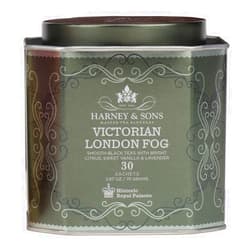 Harney & Sons Victorian London Fog Tea, Black and Oolong Tea with Citrus, Vanilla and Lavender | 30 Sachets, Historic Royal Palaces Collection