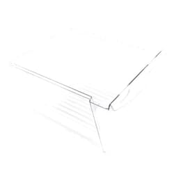 HECASA ‎HECASA 240351061 Upper Crisper Pan Compatible with Frigidaire Refrigerator Freezer Crisper Drawer Replacement for 240351005 240351062 Plastic (PC) Clear