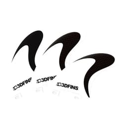 3D Fins 3DFINS High Performance Surfboard Fins GOHARD Series – Thruster/Tri Fin Set (3 Fins), FCS1 Base - Dimple Technology – Maximum Control
