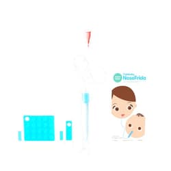 FridaBaby Baby Nasal Aspirator NoseFrida the Snotsucker with 24 Extra Hygiene Filters by Frida Baby NoseFrida Filter Bundle (24 Hygiene Filters)