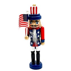 Kurt Adler Kurt S. Adler American Flag Nutcracker Christmas Tree Ornament C6197 New