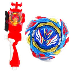 SUPERBLADE Blade Toy Set Battling Game Toys Sparking Launcher Grip Bey Battling Top Burst B-187 Starter Savior Valkyrie.Sh-7 Left and Right Launcher Evolution Play Blades Game Set Gift for Boys 8-12+