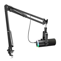 ONIKUMA GAMING Dynamic Gaming Microphone | USB/XLR Dual Mode | RGB Boom Arm Mic Kit with One‑Touch Mute, Headphone Monitor, Gain Control | for Streaming, Podcast, PC, PS4/PS5, Recording
