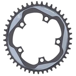 Truvativ 44T 9 sp BCD 104mm, 4-Bolt, Outer Chainring, for 22/33/44, Aluminum, Black, 11.6215.186.000