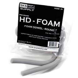 SKS Props HD-Foam Dowels, Pkg of 2 - Round, 15 mm 15mm Round Pro Grade HD Foam Dowel