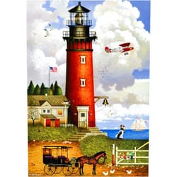 Buffalo Games - Charles Wysocki - Daddy's Coming Home - 300 Piece Jigsaw Puzzle for Adults Challenging Puzzle Perfect for Game Nights - Finished Puzzle Size is 21.25 x 15.00