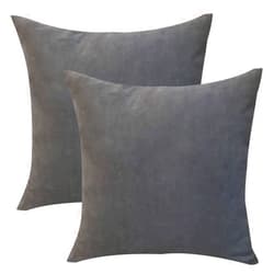 HHYYKV Velvet Soft Decorative Square Throw Pillow Cover Case Set Light Soft Cushion Covers Pillowcase Pack of 2 Décor Pillows for Sofa Bedroom Car 18