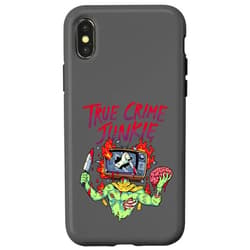 Macabre Minds Designs True Crime Junkie Zombie TV Horror Fanatic Case for iPhone X/XS