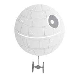 Lambs & Ivy Star Wars Signature LED Light-Up Death Star Wall Decor/Art