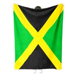 EENSYWEENSY Jamaica Flag Throw Blanket, Jamaican Kingdom Blankets Fuzzy Gifts for Sofa Couch Bedroom (40