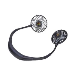 Wireless Express LED Neck Fan with Neckband - Lightweight Small Fan - Portable Mini USB Fan - Rechargeable Personal Fan