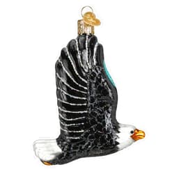 Old World Christmas Eagle in Flight Glass Blown Ornament for Christmas Tree, Handcrafted Holiday Decoration, Bird Watcher Collection