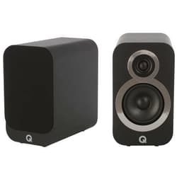 Q Acoustics 3010i Compact Bookshelf Speakers Pair Carbon Black - 2-Way Reflex Enclosure Type, 4