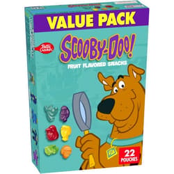 Betty Crocker Scooby-Doo Fruit Flavored Snacks, Gluten Free, Kids Snacks, Value Pack, 22 Ct, 17.6 oz