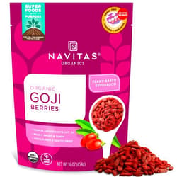Navitas Organics Goji Berries, 16 Ounce. Bag, 15 Servings Organic, Non-GMO, Sun-Dried, Sulfite-Free