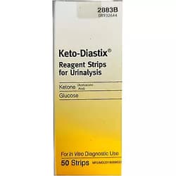 Keto-Diastix Strips for Urinalysis 50 Test Strips (2883B)