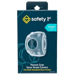 Safety 1st Parent Grip Door Knob Covers 3 Pack, Crystal Clear