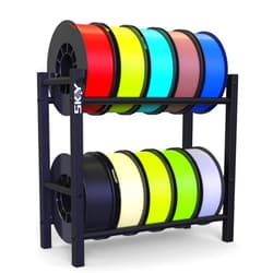 Skouphy 3D Printer Filament Storage Rack- Rolling Filament Spool Holders Racks, Heavy Duty Metal Shelf for PLA/ABS/TPU/Nylon, Filaments Organzied for 3D Printing Studio, Office Workshop -10 Roll Pack