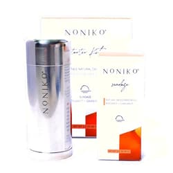 NONIKO Natural Deodorant - SUNDAZE STARTER KIT - Stainless Steel Container - Aluminum Free, Paraben Free, Plastic Free - For Men & Women – Bergamot Grapefruit