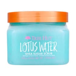 Tree Hut Lotus Water Shea Sugar Scrub | Exfoliating Body Scrub Removes Dead, Dry Skin for a Soft & Hydrated Feel | Nourishing Essential Body Care | 18 fl oz.