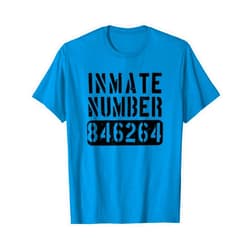 Prison Costume Tshirt Designs 001 Orange Prisoner Costume | Jail Break Outfit T-Shirt