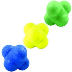 AIRLAXER Reaction Ball,Reflex Ball for Hand Eye Coordination Training,2.83 inch,Pack of 3-Blue,Yellow,Green.