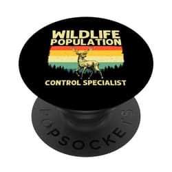Funny Deer Hunting Gift Hunter Accessories & Stuff Deer Hunting Art For Men Women Wildlife Hunter Deer Hunting PopSockets Adhesive PopGrip