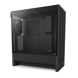 NZXT H5 Flow 2024 - Compact ATX Mid-Tower PC Gaming Case - High Airflow - 2 x 120mm Fans Included - 360mm Front & 240mm Top Radiator Support - Cable Management System - Tempered Glass - Black