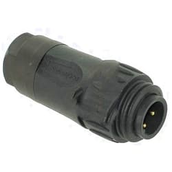 AMPHENOL C016-20H003-210-12 Threaded, 3+PE, Cable Mount Plug, Plug, Circular Connector, ECOMATE C016 Series, 4CONTACTS