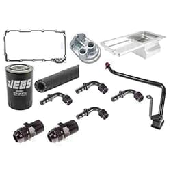 JEGS 50229K2 Street & Strip LS Engine Swap Oil Pan and Remote Filter Kit
