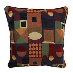 Blazing Needles Corded Square Jacquard Chenille Throw Pillow, 25