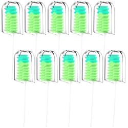 Earouth Compatible with Voom Sonic - Go 1 Electric Toothbrush Replacement Brush Heads,for Voom Sonic - Go 1 Electric Toothbrush,10 Count (White, Medium)