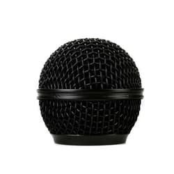 Wokyo Microphone Head Replace, Steel Mesh Mic Grille Heads, Grille Mic Ball Replacement with Inner Foam, Fits for Shure SM58 (Black, 1 pcs)