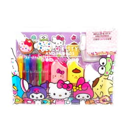 Hello Kitty & Friends Café Stationery Set, 22-Piece Sanrio Stationery, Cute School Supplies, Sanrio Accessories, Includes Hello Kitty Notebook, Squishy Stickers, Sanrio Pens, Kawaii Stationery