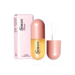 Sokgo Lip Plumper, Lip Enhancer, Natural Lip Plumper and Lip Care Serum, Hydrating Plump Gloss, Reduce Fine Lines, Increased Elasticity, Fuller Lip Plumping Balm