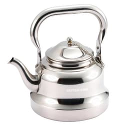 CAPTAIN STAG UW-3583 Camping Barbecue Kettle, 1.5 L (1.5 L), Stainless Steel, Wide Mouth Camp Kettle