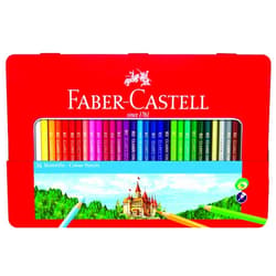 Faber-Castell Classic Colored Pencils Tin Set, 36 Vibrant Colors In Sturdy Metal Case - Premium Children's Art Products