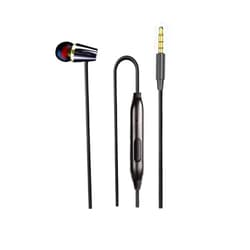 LINHUIPAD Single Earphone One Side Earplugs with Microphone 3.5mm Plug Single Earbud Stereo Sound Reinforced Cord Compatible with Smartphone MP3,Radio
