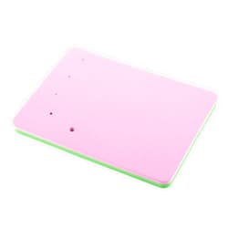 Psyqtsuary 1 PCS Fondant Foam Pad 5Holes Rectangular Fondant Cake Sponge Pad Mat Clay Modelling Tools Silicone Sponge Mat Paste Fondant Cake Flower Drying Mat for Sugarcraft Cake Decoration Flower Mat