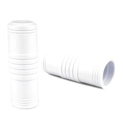 Tobaiwind R22054 Pool Pole Handle Grip Replacement, 1-1/8-Inch White Vinyl Hand Grip for Swimming Pool and Spa Poles, Use to Repair and Restore Telescopic Pool Pole Handle Grip, Pool Handle Parts (2 Pack)