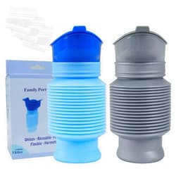 Leetye Mei Pee Bottles for Men, Portable Urinal for Men, Collapsible Urine Bottle 750ML, Car Urinals for Men and Women, Emergency Urinal Shrinkable Pocket Toilet for Travel, Camping, Traffic Jam, Road Trips