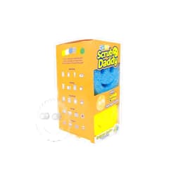 Scrub Daddy 6 Kitchen Sponges & 1 Daddy Caddy Dish Sponge Holder - BPA Free & Made with Polymer Foam - Stain & Odor Resistant, Scratch-Free Multipurpose Scrubbers