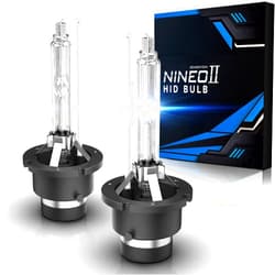 NINEO D2S HID Bulbs, 6500K Cool White, 35W High/Low Beam 85122 66040 66240 66240CBI Replacement Bulbs- Pack of 2