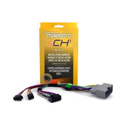 Idatalink Maestro HRN-SR-CH1 T-Harness for Select Chrysler, Dodge, Jeep, RAM Vehicles 2007-20, replace factory radio while retaining steering wheel controls & use of amp (ADS-MSR module also required)
