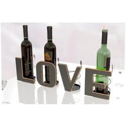 HOUSE VINES WWW.HOUSEVINES.COM Clearance Priced ~ Valentine's Day Gift ~ Decor ~ HouseVines Wine Bottle Holder, Decorative Love Letters Wine Bottle Organizers for 4 Bottles